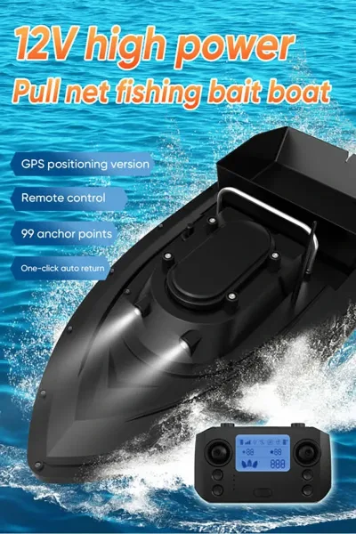 Bateau amorceur télécommandé double moteur