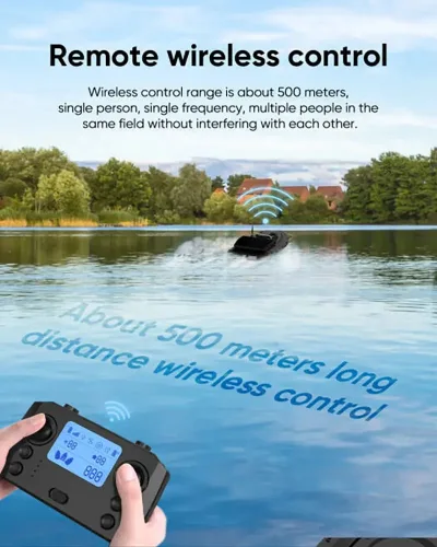 Bateau amorceur télécommandé double moteur – image 3
