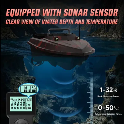 Bateau d'appât télécommandé GPS et sonar – image 2