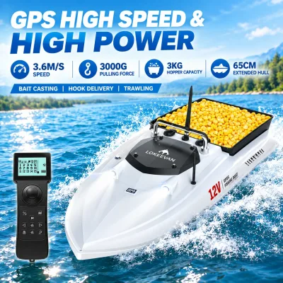 Bateau d'appâtage GPS ABS 65 cm