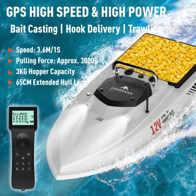 Bateau d'appâtage GPS ABS 65 cm – image 2