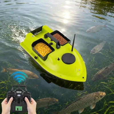 Bateau d'appâts télécommandé vert – image 2