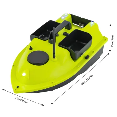 Bateau d'appâts télécommandé vert – image 3