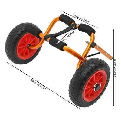 Chariot pliable de kayak en aluminium – image 3