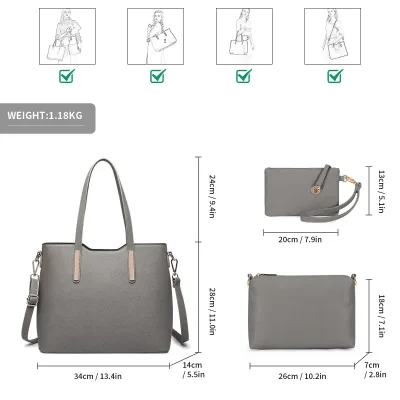 Ensemble de 3 sacs à bandoulière femme – image 3