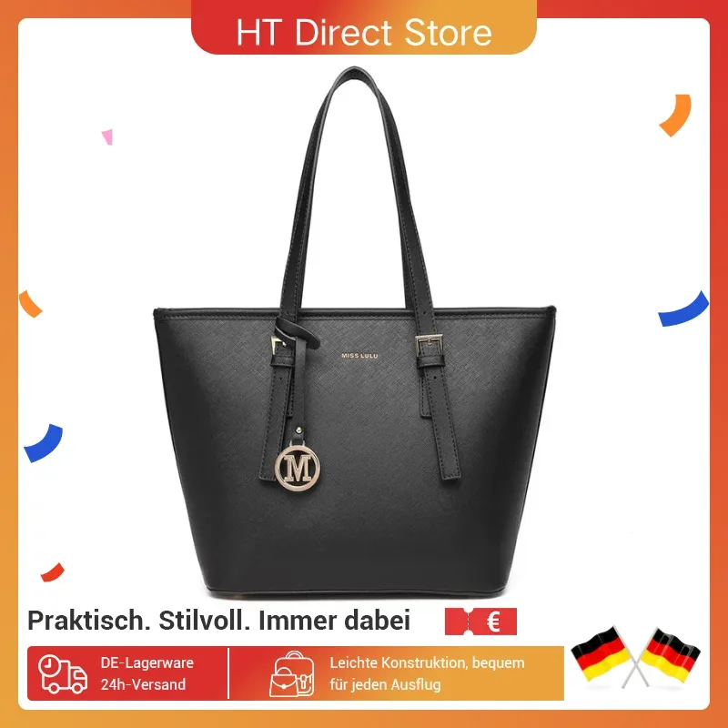 Grand sac fourre-tout en cuir synthétique