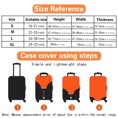 Housse de valise en tissu extensible – image 2
