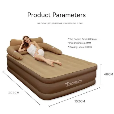 Matelas gonflable 2 places en PVC – image 3