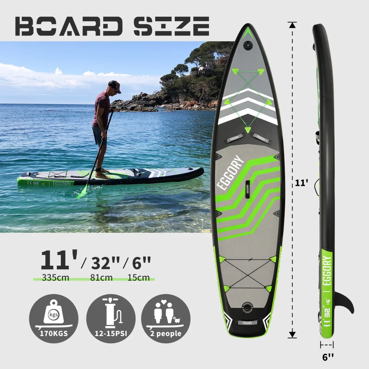 Planche de paddle touring 335 cm