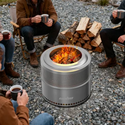 Poêle à bois portable en acier inoxydable – image 2