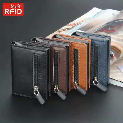 Porte-cartes court en cuir synthétique