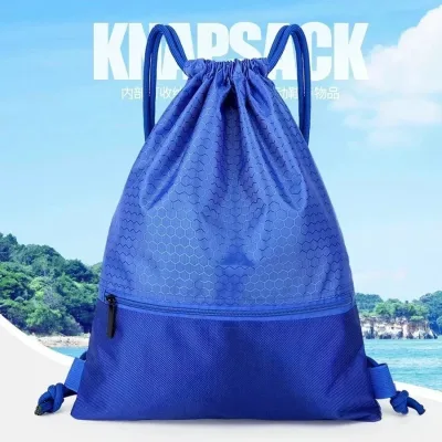 Sac à dos en nylon à cordon de serrage – image 3