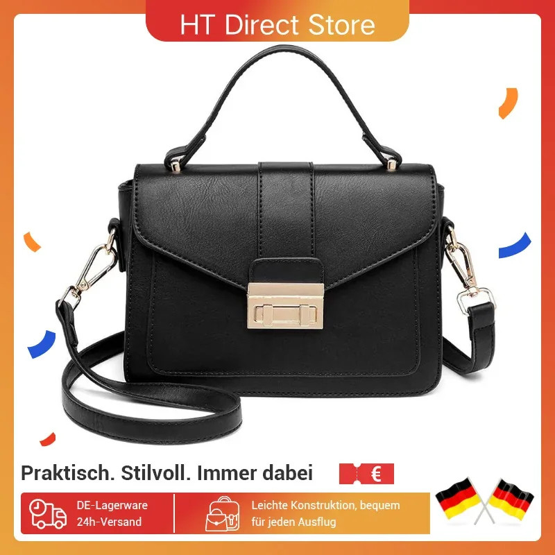 Sac bandoulière carré en simili cuir