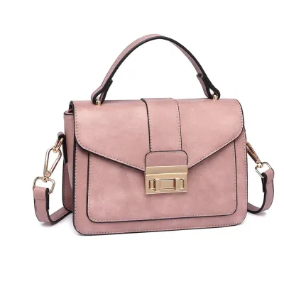Sac bandoulière carré en simili cuir – image 2