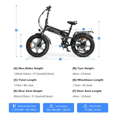 Vélo électrique pliable pneus larges – image 2