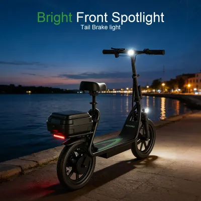 Vélo électrique pliant à double suspension – image 3